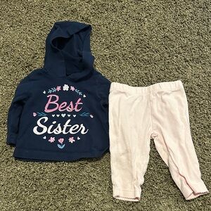 Carter's Navy and Pink Kids Matching Set